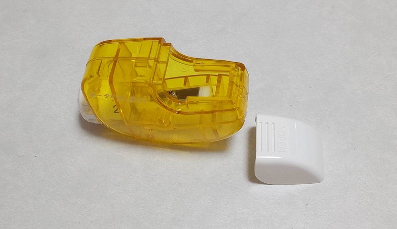 けずりじょ～ずの削りカス取り出し口